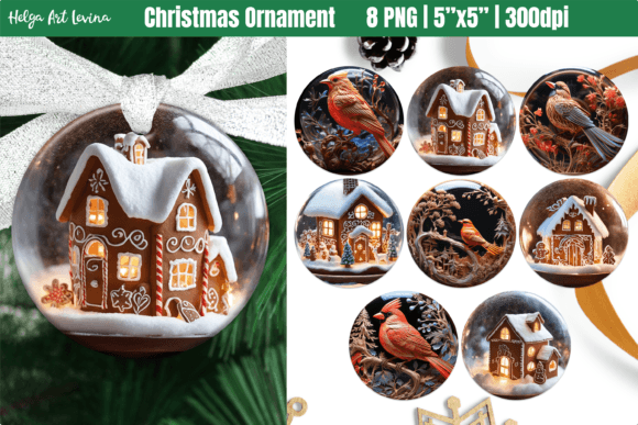 3D Snow Globe Ornament Illustrations Review