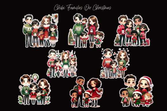 Chibi Families on Christmas Illustrations Review