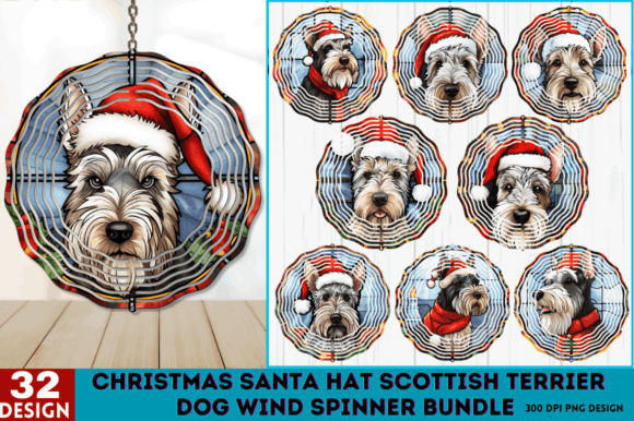 Christmas Scottish Terrier Dog Wind Illustrations Review