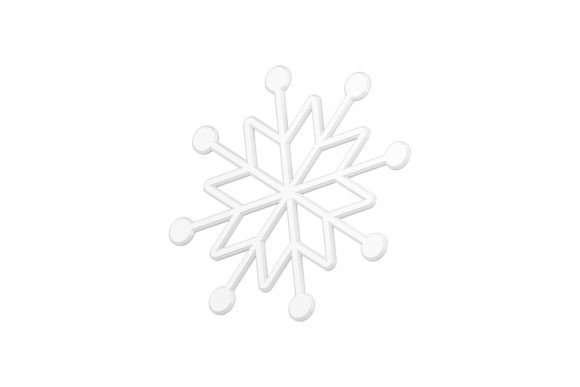 Christmas Snowflake 3d Icon: Elevating Illustrations