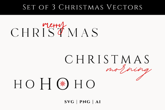 Christmas SVG Vector Set: Festive Illustrations