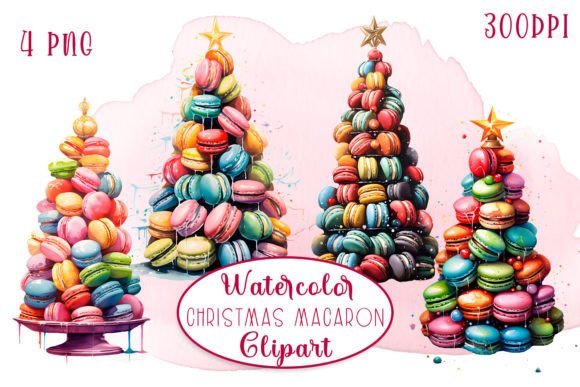 Christmas Tree Macaroons Clipart Review