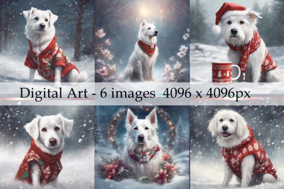 Review: Christmas Dog Digital Art for Embroidery