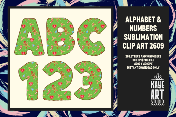 Review: Christmas Pattern Doodle Alphabet PNG