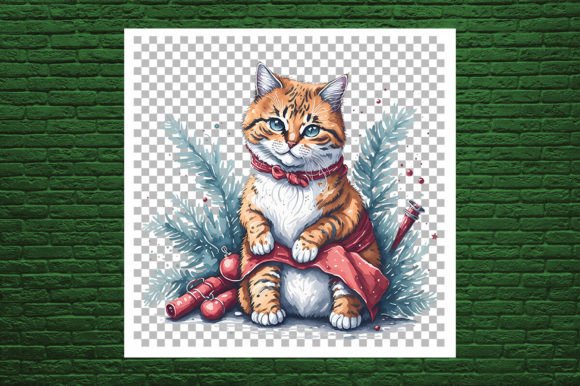 Reviewing A Cute Cat Decorate with Christmas for Holiday Embroidery