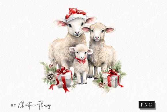 Vintage Christmas Sheep Clipart: A Crafter’s Review
